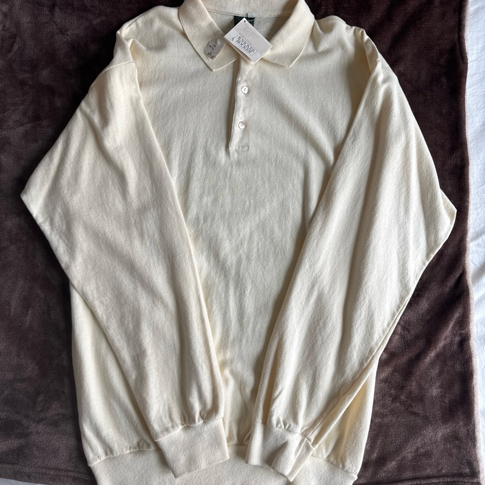 NWT Vintage Polo Shirt Men’s Italy 100% Cotton Knicker Bocker JB Fitzpatrick L